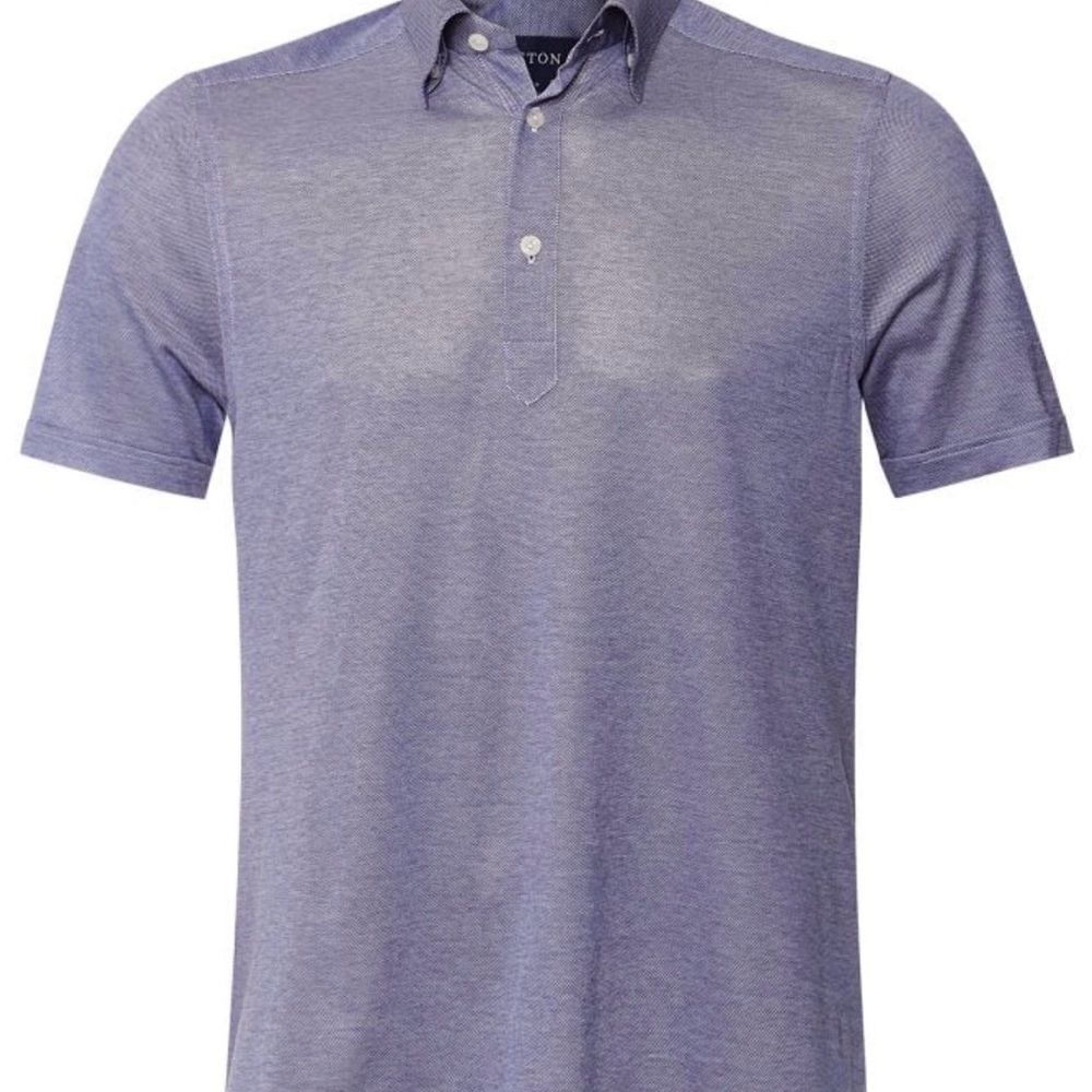 Eton Men's Indigo Polo Shirt Sz Med